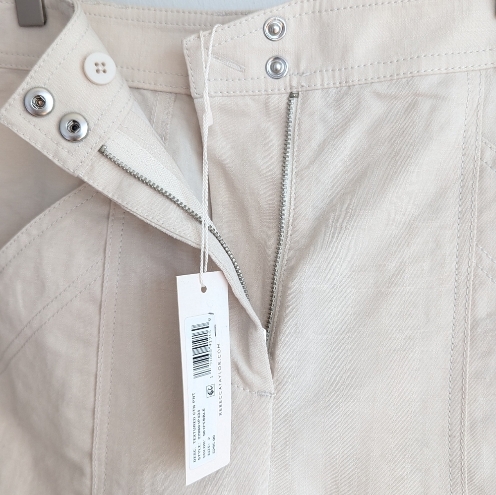 NWT Rebecca Taylor Textured Cotton Pants - Picture 9 of 12